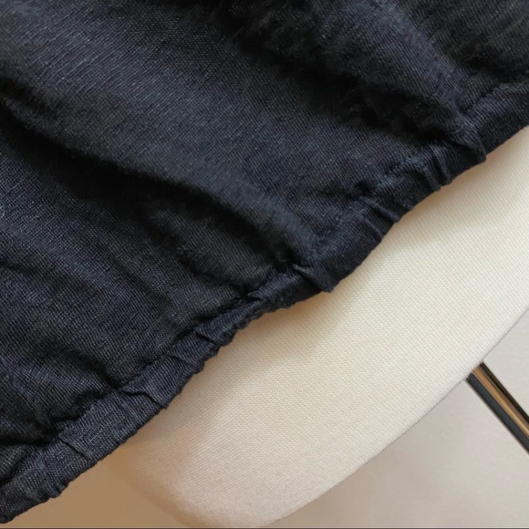 LOFT Black Linen Peasant Short Sleeve Top, XL & XXL - Picture 15 of 16